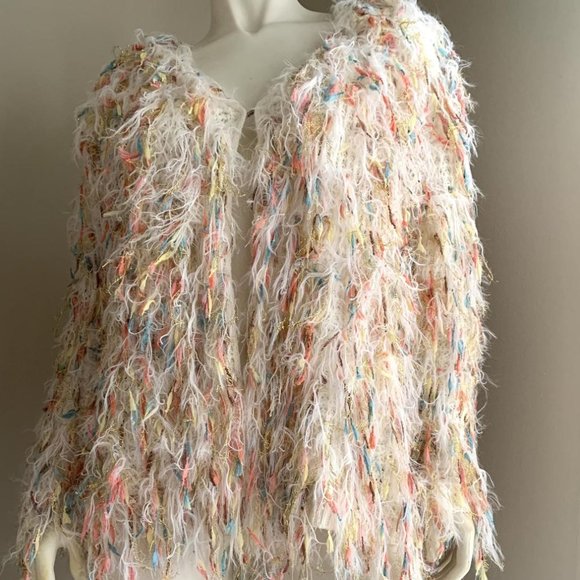 Forever 21 Sweaters - NEW Oversized multi-color tassel fringed cardigan